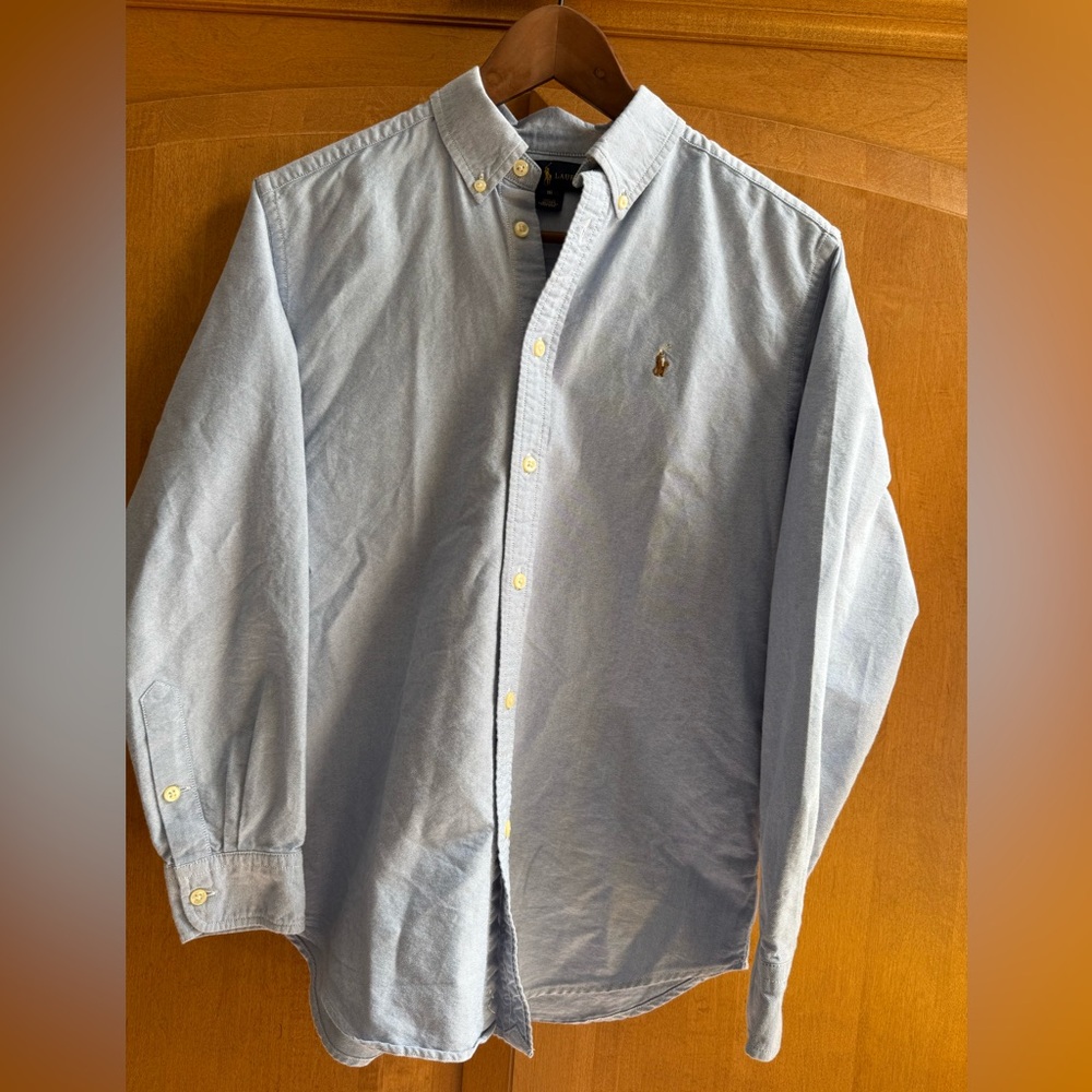 Boys’ Ralph Lauren Light Blue Button-Down Shirt